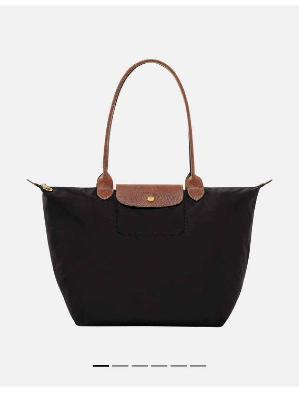 Longchamp Le Pliage black tote hand shoulder bag size Large